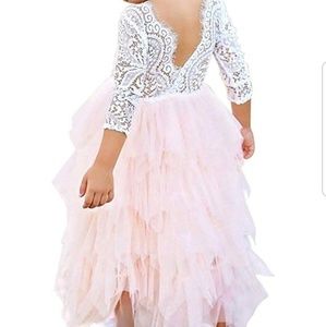 girls lace and tulle dress